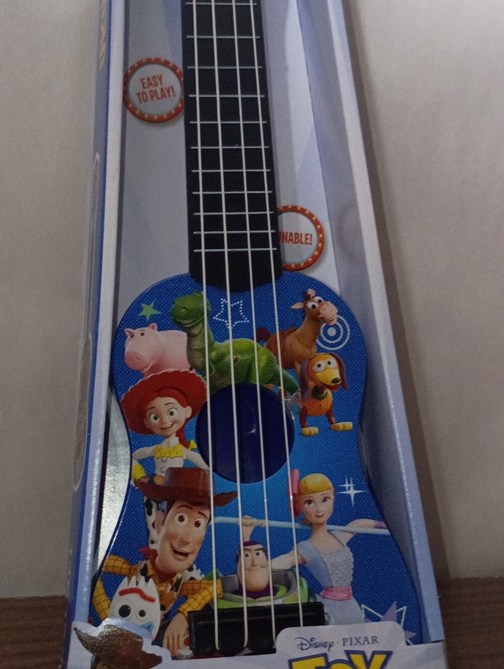 Disney Blue Toy Story Kids Ukulele with Character Art